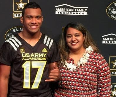 Diane Tagovailoa And Tua Tagovailoa Photo