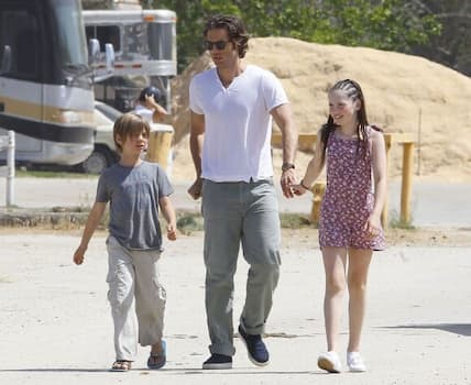 A Photo Of Brody Falchuk With His Father And Sister