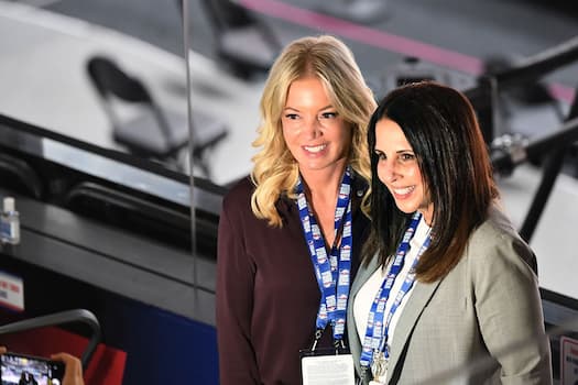 Jeanie Buss (left) and Linda Rambis (Right) Photo