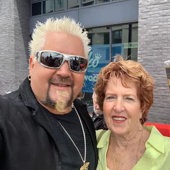 A Photo of Penelope Ferry With Guy Fieri