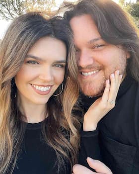 A phot0 of Andraia and her husband Wolfgang Van Halen