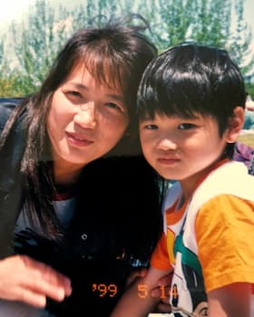 A Photo Of Kayoko Otani And Young Shohei Ohtani