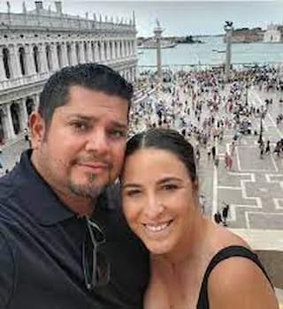 A photo of Sara and her husband Ricardo