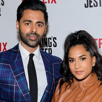 A photo of Beena and Hasan Minhaj