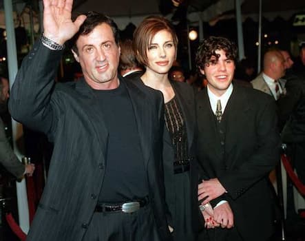 A Photo Of Starlin Wright, Sage Stallone, and Sylvester Stallone
