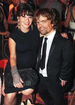 A photo of Erica and Peter Dinklage